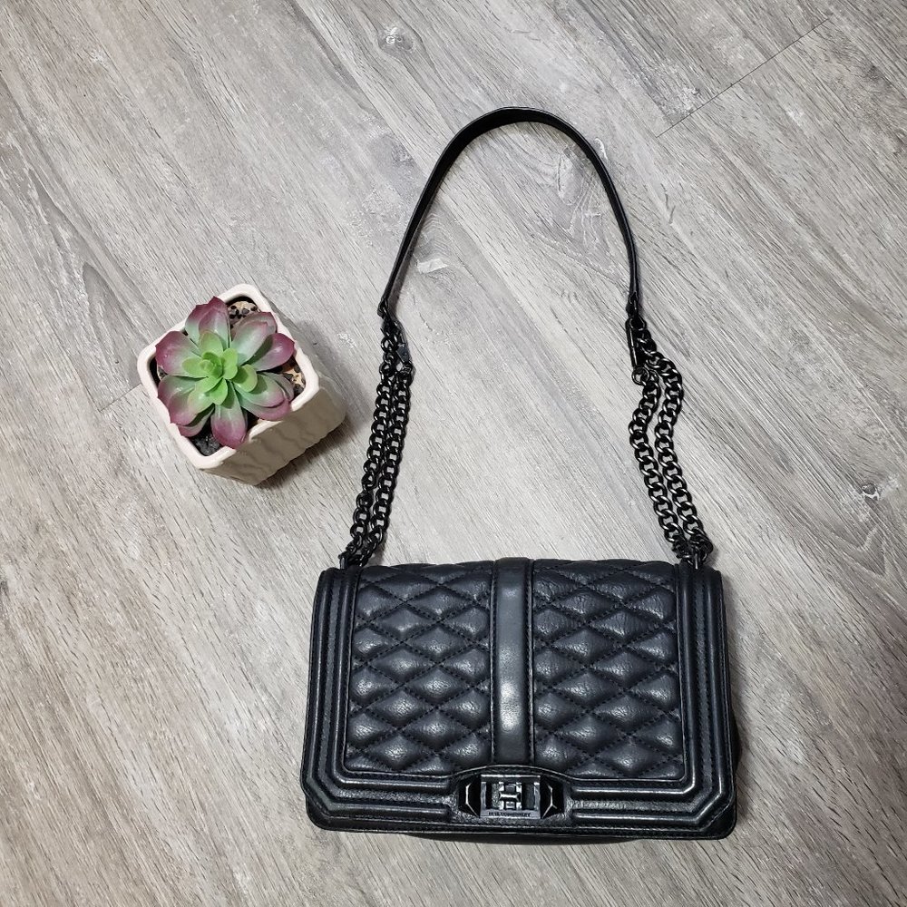 Rebecca Minkoff * Love Bag Black * Chain Strap